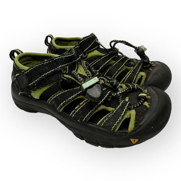 Keen Boys size 12 H2 Waterproof Adjustable Green Black Water Shoes Hiking - Picture 1 of 9